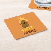 Hot Potato Rechteckiger Pappuntersetzer (angewinkelt)