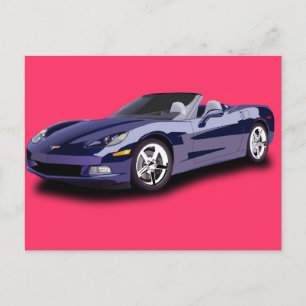 Hot Racing Car Postkarte