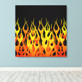 Hot Racing Flames Graphic Leinwanddruck (Insitu (Holzboden))