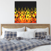 Hot Racing Flames Graphic Leinwanddruck (Insitu (Schlafzimmer))