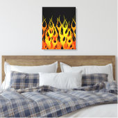 Hot Racing Flames Graphic Leinwanddruck (Insitu (Schlafzimmer))