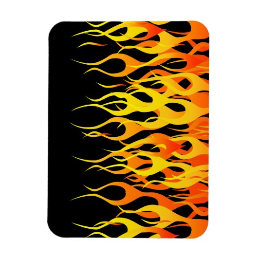 Hot Racing Flames Graphic Magnet (Vertikal)
