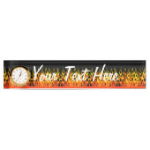 Hot Racing Flames Graphic Namensplakette (Vorderseite)