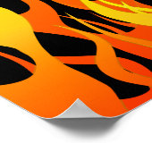 Hot Racing Flames Graphic Poster (Ecke)