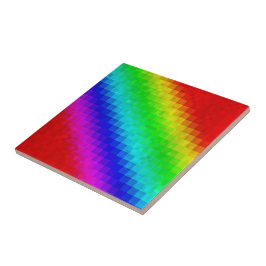 Hot Rainbow Mosaik Shimmer Fliese (Seite)