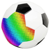 Hot Rainbow Mosaik Shimmer Fußball (Dreiviertel)