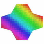 Hot Rainbow Mosaik Shimmer Fußball (Flach)