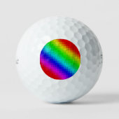 Hot Rainbow Mosaik Shimmer Golfball (Vorderseite)