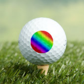 Hot Rainbow Mosaik Shimmer Golfball (Insitu T-Shirt)