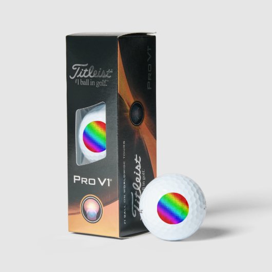 Hot Rainbow Mosaik Shimmer Golfball (Verpackung)
