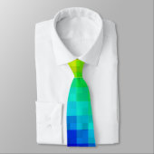 Hot Rainbow Mosaik Shimmer Krawatte (Gebunden)