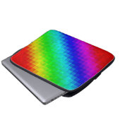Hot Rainbow Mosaik Shimmer Laptopschutzhülle (Vorne Knopf)