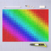 Hot Rainbow Mosaik Shimmer Seidenpapier (Handwerk)