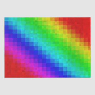 Hot Rainbow Mosaik Shimmer Seidenpapier