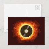 Hot Record Postkarte (Vorne/Hinten)