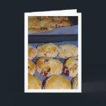 Hot Red Berry Scones Karte<br><div class="desc">Hot Red Berry Scones Grußkarte. Sie können dieses Produkt ganz einfach kostenlos anpassen,  wenn Sie Text hinzufügen oder die Farbe des Hintergrunds ändern möchten.</div>