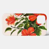 Hot Red Hibiskus Case-Mate iPhone Hülle (Rückseite (Horizontal))