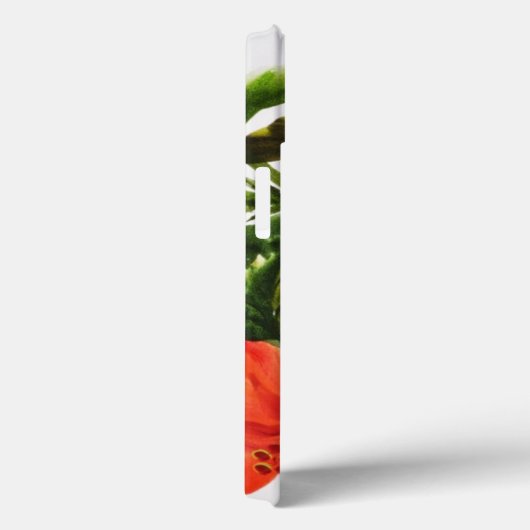 Hot Red Hibiskus Case-Mate iPhone Hülle (Rückseite / Rechts)