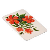 Hot Red Hibiskus Magnet (Rechte Seite)