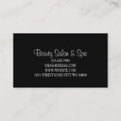 Hot Red Lips Makeup Artist Salon Card Visitenkarte (Rückseite)