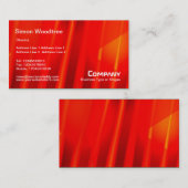 Hot Red Visitenkarte (Vorne/Hinten)