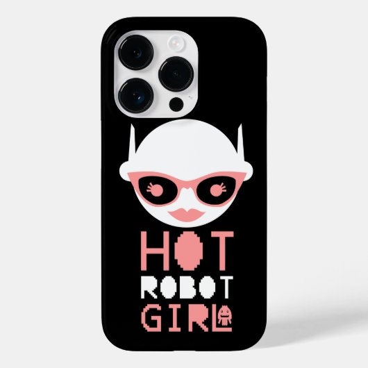 Hot Roboter Case-Mate iPhone Hülle (Rückseite)