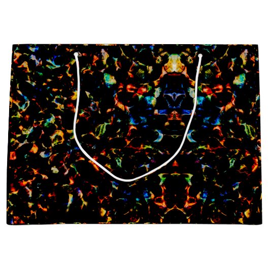 Hot Rocks - Bold Abstract Flame Gift Wrap Große Geschenktüte (Vorderseite)