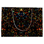 Hot Rocks - Bold Abstract Flame Gift Wrap Große Geschenktüte (Rückseite)