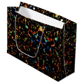 Hot Rocks - Bold Abstract Flame Gift Wrap Große Geschenktüte (Vorderseite Schrägansicht)