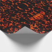 Hot Rocks Ember - Molten Abstract Lava Texture Geschenkpapier (Ecke)