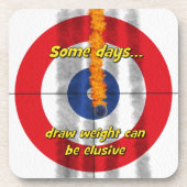 Hot Rocks 'zeichn weight' Curler's Untersetzer - ( (Vorderseite)