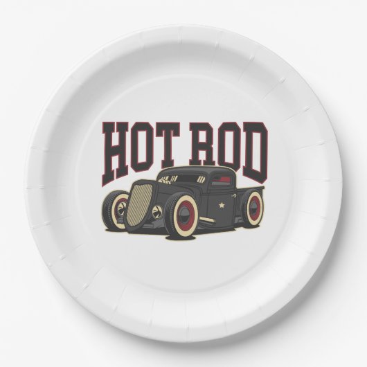 Hot Rod Classic Pappteller (Vorderseite)