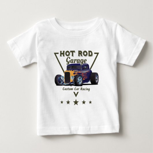 Hot Rod Garage!  Baby T-shirt (Vorderseite)
