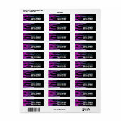 Hot Rod Garage Pink Flames Etikett (Vorne)
