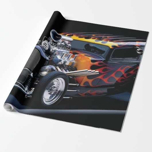 Hot Rod Geschenkpapier (Ungerollt)
