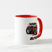 Hot Rod Racing Tractor Tasse (VorderseiteRechts)