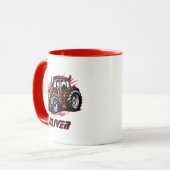 Hot Rod Racing Tractor Tasse (Vorderseite Links)