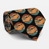 Hot Rod Truck Vintage Sunset Krawatte (Gerollt)