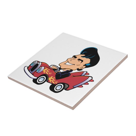 Hot Rodder Fliese (Seite)