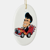 Hot Rodder Keramik Ornament (Rechts)