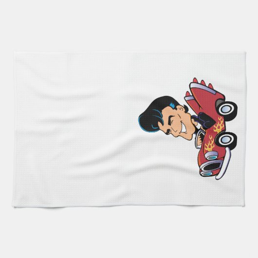 Hot Rodder Küchentuch (Horizontal)