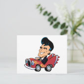 Hot Rodder Postkarte (Stehend Vorderseite)