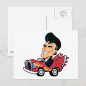Hot Rodder Postkarte (Vorne/Hinten)