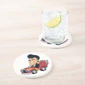 Hot Rodder Sandstein Untersetzer (Seite)