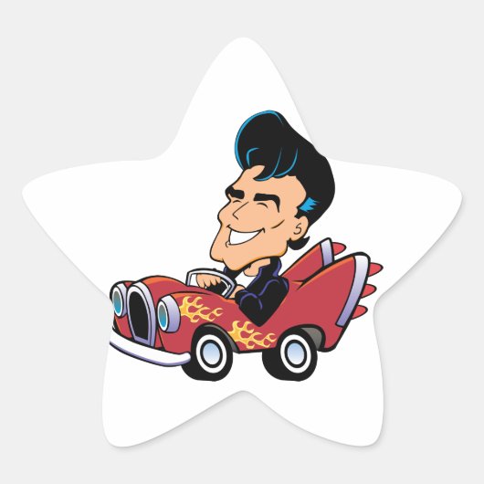 Hot Rodder Stern-Aufkleber (Vorderseite)