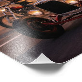 Hot rods and Hells and bikes on the road Fotodruck (Ecke)