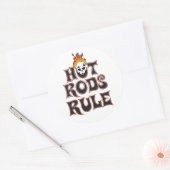Hot Rods Rule 3" Aufkleber (Umschlag)
