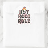 Hot Rods Rule 3" Aufkleber (Tasche)