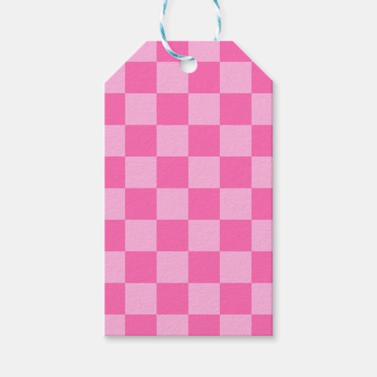 Hot Roink Checkerboard Geschenkanhänger (Vorderseite)