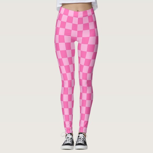 Hot Roink Checkerboard Leggings (Vorderseite)